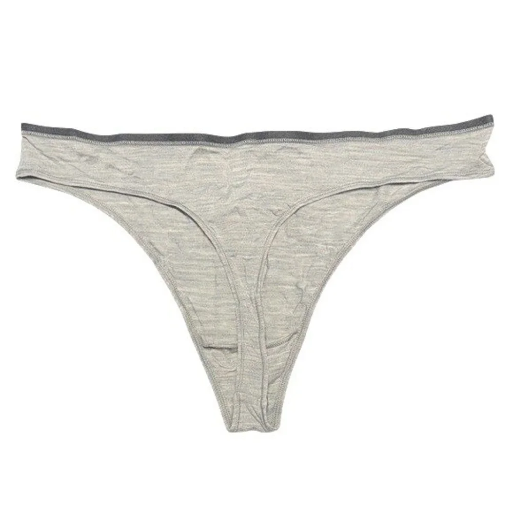 NEW Allbirds Trino Thong Boulder Grey Women Merino Wool‎ Tencel Underwear 3X